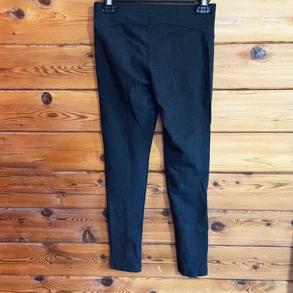 Theory Yoke High Rise Ankle Length Legging in Grey Compact Knit SP - Picture 2 of 8